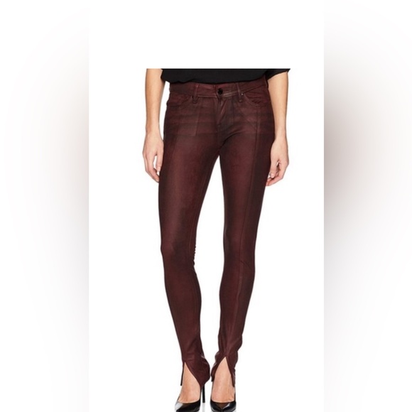 Women's Suede Pants in Rich Brown - Picture 5 of 5